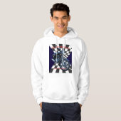 motorfiets bewerkbaar hoodie (Voorkant volledig)