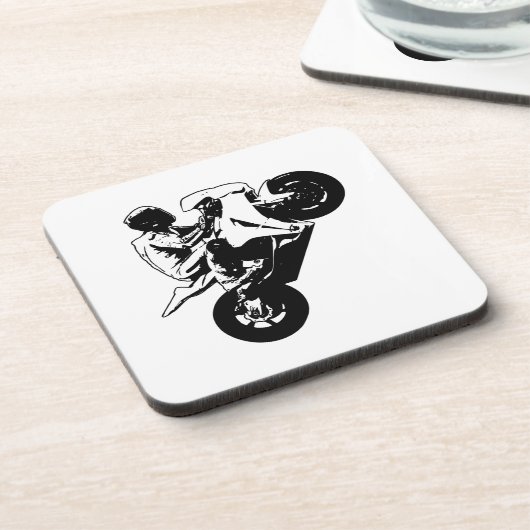 Motorfiets Bier Onderzetter (Linkerzijde)