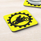 Motorfiets Bier Onderzetter (Linkerzijde)