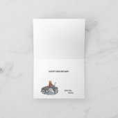 Motorfiets bijrijder Vaderdag Kaart (Binnen)