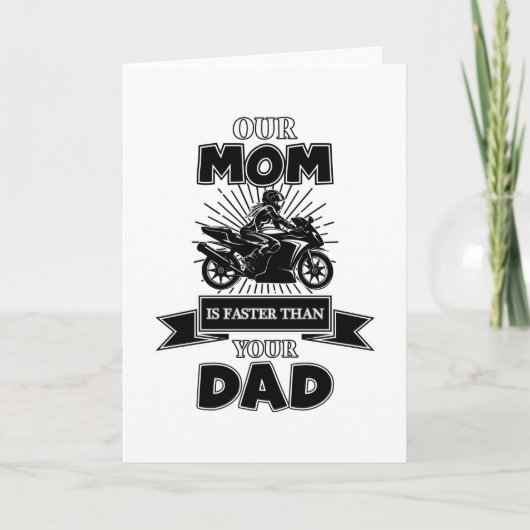 Motorfiets Bike Biker Funny Gift Idee Kaart (Voorkant)