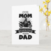 Motorfiets Bike Biker Funny Gift Idee Kaart (Gele Bloem)