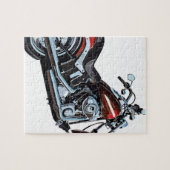 Motorfiets Bike Biker Legpuzzel (Horizontaal)