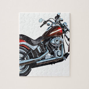 Motorfiets Bike Biker Legpuzzel