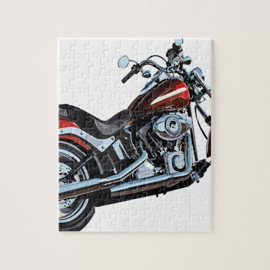 Motorfiets Bike Biker Legpuzzel (Verticaal)