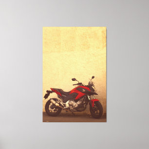 Motorfiets Bike Biker Rider Canvas Afdruk