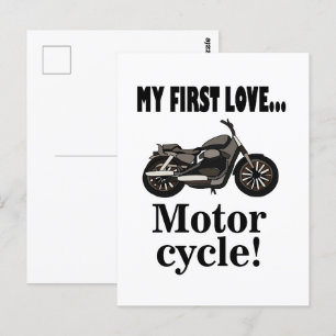 Motorfiets Bike Voertuig Motorfiets Briefkaart