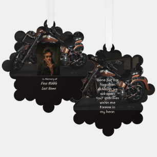 Motorfiets Biker Aandenken Ornament Kaart