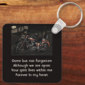 Motorfiets Biker Aandenken Sleutelhanger (Achterkant)