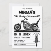  Motorfiets biker baby shower Kaart (Voorkant)