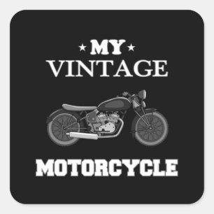Motorfiets Biker Bike Funny Gift Idee Vierkante Sticker
