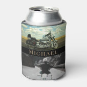 Motorfiets biker blikjeskoeler (Blikje Voorkant)