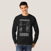 Motorfiets Biker Brudi Bro Certified Brudi T-shirt (Voorkant volledig)