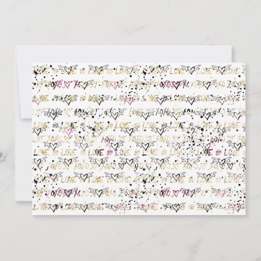 Motorfiets Biker Bruids Douche Uitnodiging (Achterkant)