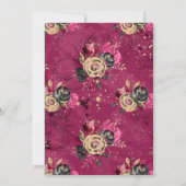 Motorfiets Biker Foto Bruids Douche Uitnodiging (Achterkant)