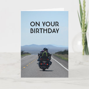 Motorfiets Biker Funny Road Birthday Kaart