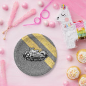 Motorfiets Biker Gelukkig Verjaardagsfeest Serving Papieren Bordje (Feest)