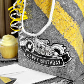 Motorfiets Biker Gelukkig Verjaardagsfeestdecor Medium Cadeauzakje