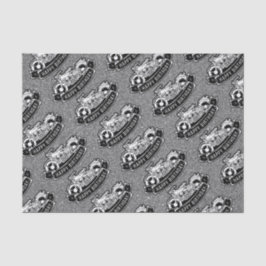 Motorfiets Biker Gelukkig Verjaardagsfeestdecor Tissuepapier