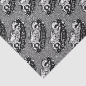 Motorfiets Biker Gelukkig Verjaardagsfeestdecor Tissuepapier (Detail)