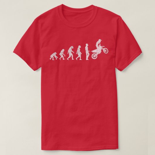 Motorfiets Biker Gift Motocross Evolution Dirt Bik T-shirt (Design voorkant)