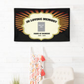 Motorfiets Biker Memorial met foto Spandoek (Insitu)