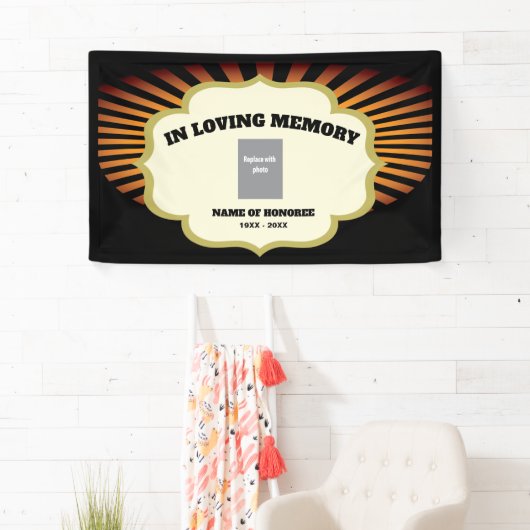 Motorfiets Biker Memorial met foto Spandoek (Insitu)