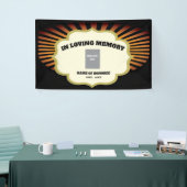 Motorfiets Biker Memorial met foto Spandoek (Beurs)