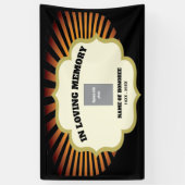 Motorfiets Biker Memorial met foto Spandoek (Verticaal)