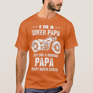 Motorfiets Biker Papa Bike's Mannen Papa opa Gif T-shirt