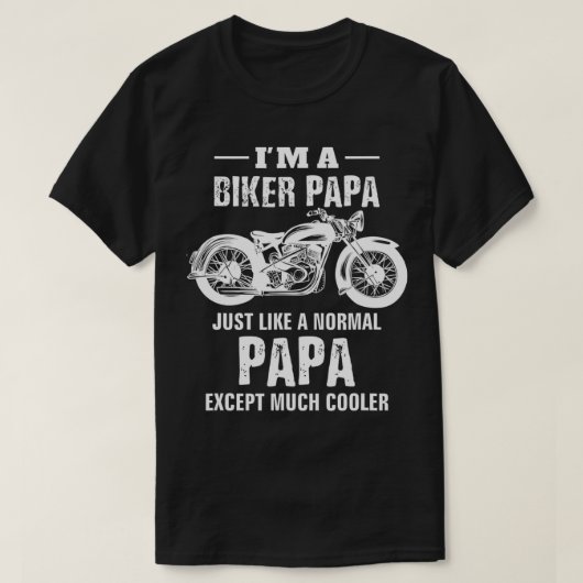 Motorfiets Biker Papa Bike's Mannen Papa opa Gif T-shirt (Design voorkant)