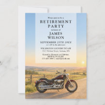 Motorfiets Biker Pensioenfeest