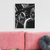 Motorfiets Biker Ride Rider Canvas Afdruk (Insitu (Woonkamer))