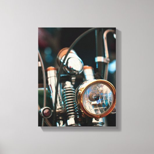Motorfiets Biker Ride Rider Canvas Afdruk (Voorkant)