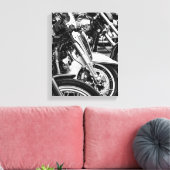Motorfiets Biker Ride Rider Canvas Afdruk (Insitu (Woonkamer))