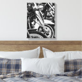 Motorfiets Biker Ride Rider Canvas Afdruk (Insitu (Slaapkamer))