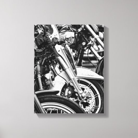 Motorfiets Biker Ride Rider Canvas Afdruk (Voorkant)
