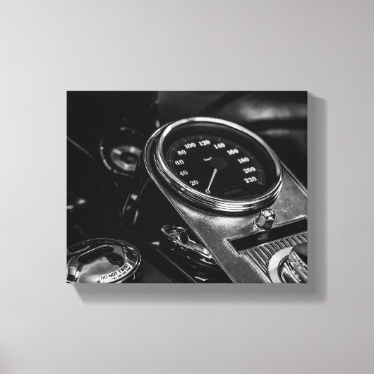 Motorfiets Biker Ride Rider Canvas Afdruk (Voorkant)