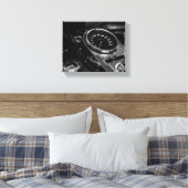 Motorfiets Biker Ride Rider Canvas Afdruk (Insitu (Slaapkamer))