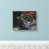 Motorfiets Biker Ride Rider Canvas Afdruk (Insitu (Houten vloer))