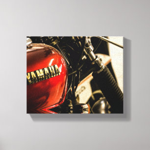 Motorfiets Biker Ride Rider - Gegevens Canvas Afdruk