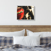 Motorfiets Biker Ride Rider - Gegevens Canvas Afdruk (Insitu (Slaapkamer))