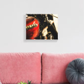 Motorfiets Biker Ride Rider - Gegevens Canvas Afdruk (Insitu (Woonkamer))