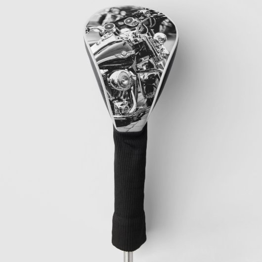 Motorfiets Biker Ride Rider - Gegevens Golfheadcover (Voorkant)