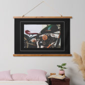 Motorfiets Biker Ride Rider Hangend Wandkleed (Slaapkamer)