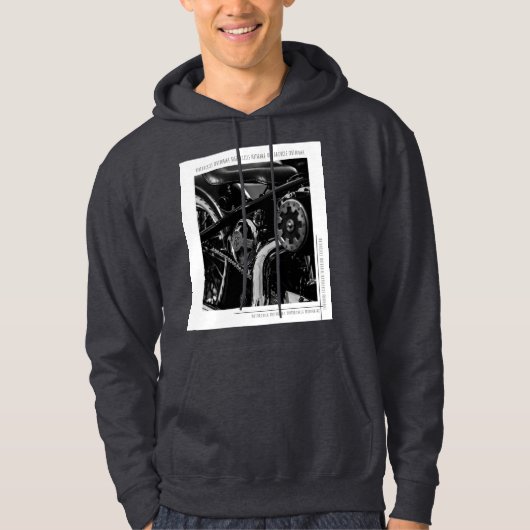 Motorfiets Biker Ride Rider Hoodie (Voorkant)