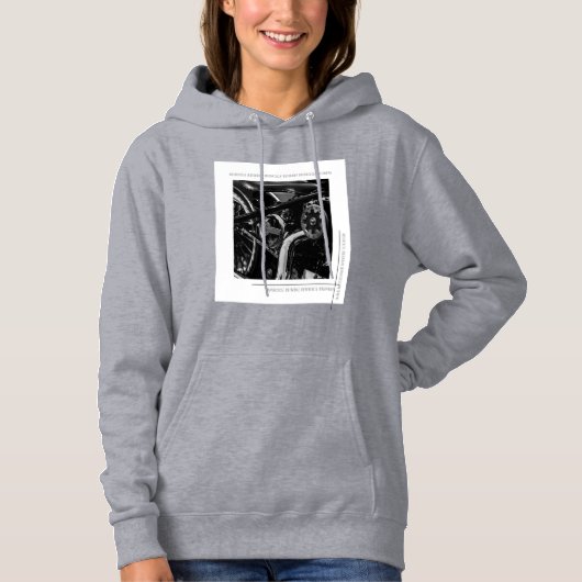 Motorfiets Biker Ride Rider Hoodie (Voorkant)