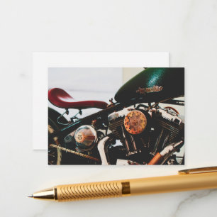 Motorfiets Biker Ride Rider Informatiekaartje