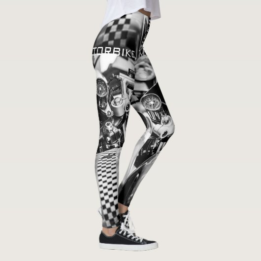 Motorfiets Biker Ride Rider Leggings (Rechts)