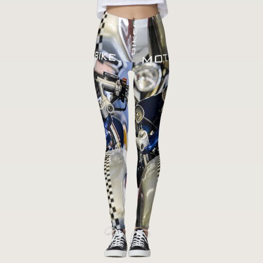 Motorfiets Biker Ride Rider Leggings (Voorkant)